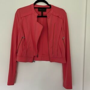 BCBG MAXAZRIA pink moto jacket